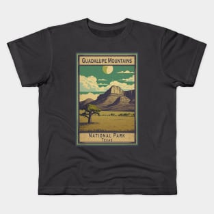 Guadalupe Mountains National Park Travel Poster Kids T-Shirt